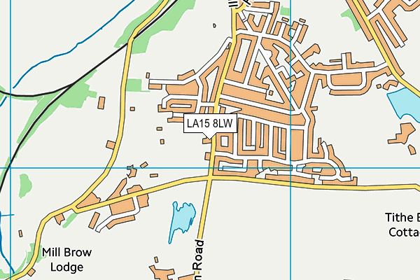 LA15 8LW map - OS VectorMap District (Ordnance Survey)