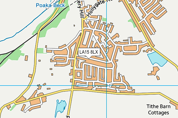 LA15 8LX map - OS VectorMap District (Ordnance Survey)