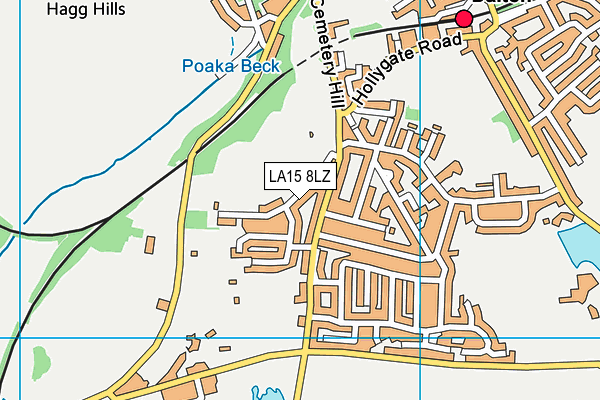 LA15 8LZ map - OS VectorMap District (Ordnance Survey)