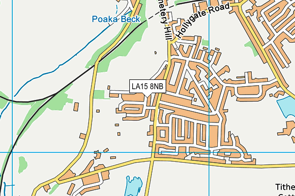 LA15 8NB map - OS VectorMap District (Ordnance Survey)