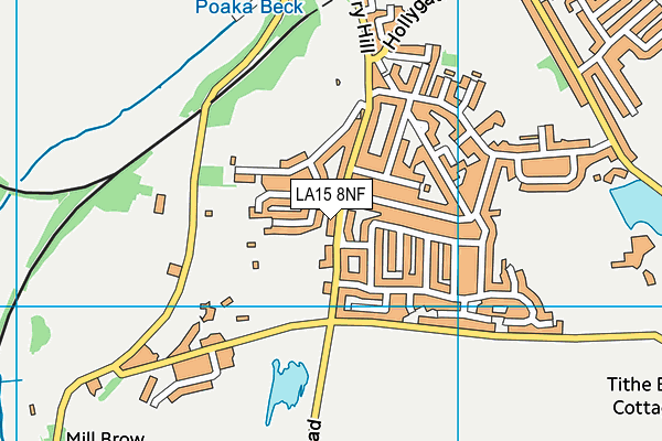 LA15 8NF map - OS VectorMap District (Ordnance Survey)