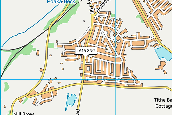 LA15 8NG map - OS VectorMap District (Ordnance Survey)