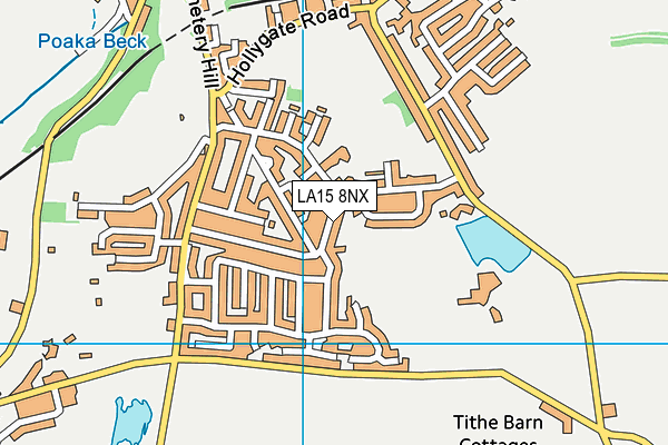 LA15 8NX map - OS VectorMap District (Ordnance Survey)