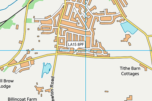 LA15 8PF map - OS VectorMap District (Ordnance Survey)