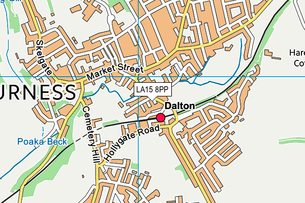 LA15 8PP map - OS VectorMap District (Ordnance Survey)