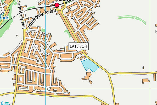 LA15 8QH map - OS VectorMap District (Ordnance Survey)