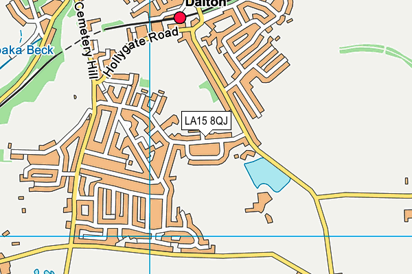 LA15 8QJ map - OS VectorMap District (Ordnance Survey)