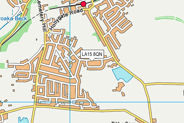 LA15 8QN map - OS VectorMap District (Ordnance Survey)