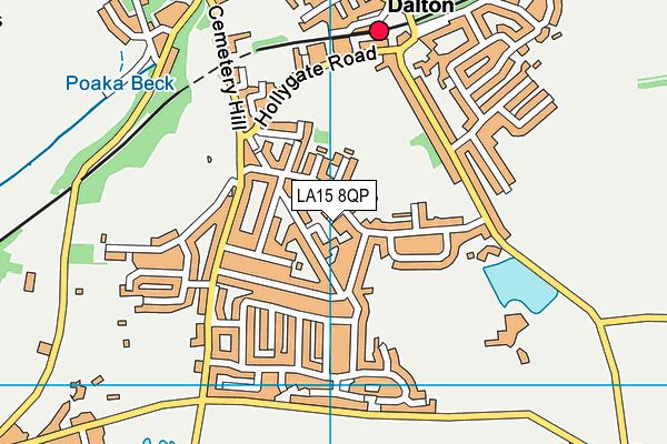 LA15 8QP map - OS VectorMap District (Ordnance Survey)