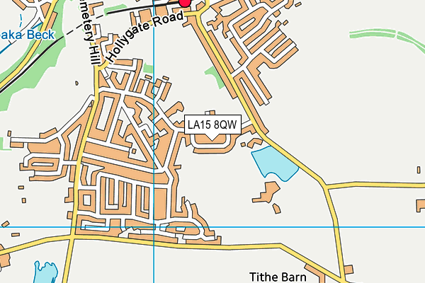 LA15 8QW map - OS VectorMap District (Ordnance Survey)