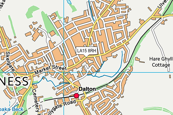 LA15 8RH map - OS VectorMap District (Ordnance Survey)