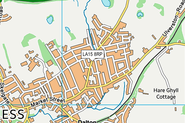 LA15 8RP map - OS VectorMap District (Ordnance Survey)