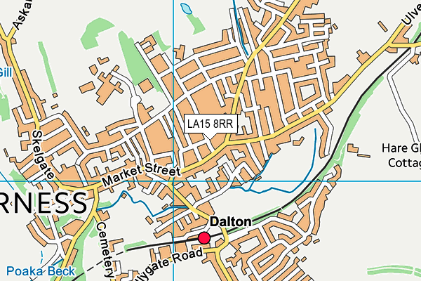 LA15 8RR map - OS VectorMap District (Ordnance Survey)