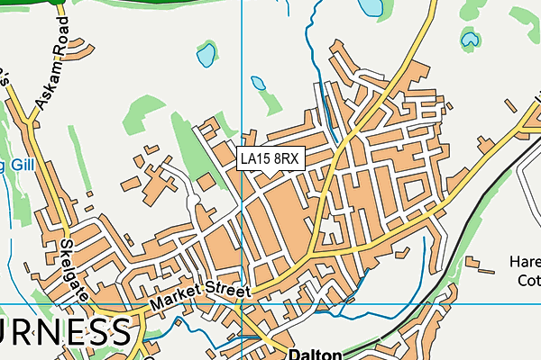 LA15 8RX map - OS VectorMap District (Ordnance Survey)
