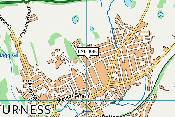 LA15 8SB map - OS VectorMap District (Ordnance Survey)