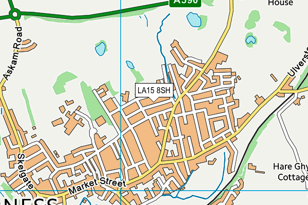 LA15 8SH map - OS VectorMap District (Ordnance Survey)