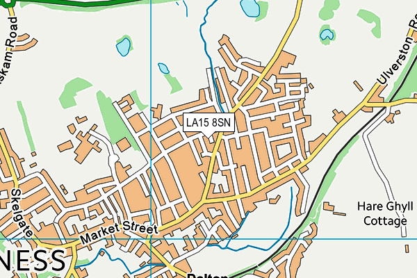LA15 8SN map - OS VectorMap District (Ordnance Survey)
