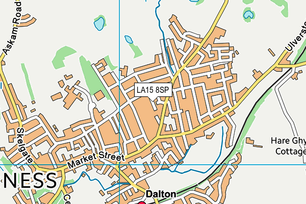 LA15 8SP map - OS VectorMap District (Ordnance Survey)