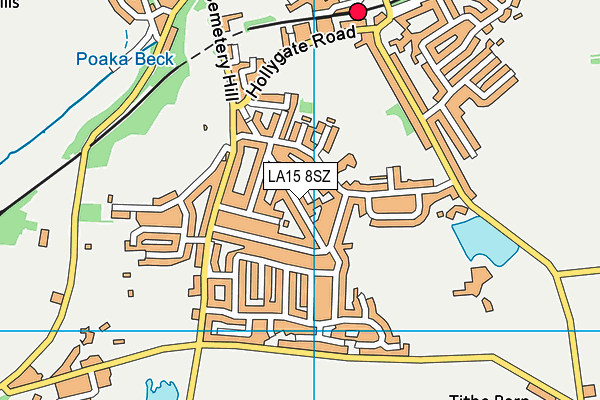 LA15 8SZ map - OS VectorMap District (Ordnance Survey)