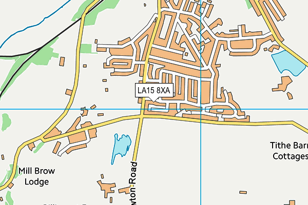 LA15 8XA map - OS VectorMap District (Ordnance Survey)