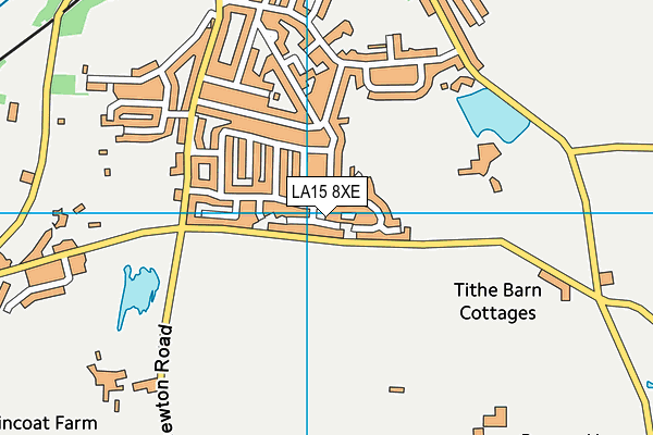 LA15 8XE map - OS VectorMap District (Ordnance Survey)