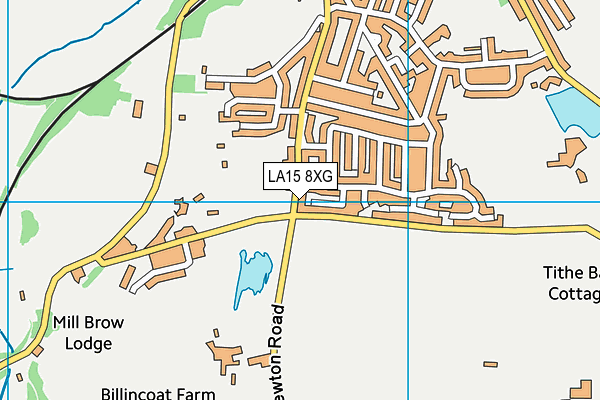 LA15 8XG map - OS VectorMap District (Ordnance Survey)