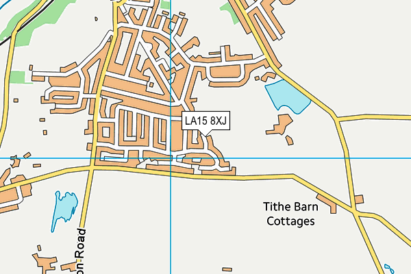 LA15 8XJ map - OS VectorMap District (Ordnance Survey)