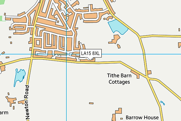 LA15 8XL map - OS VectorMap District (Ordnance Survey)