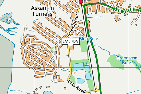 Askam Village School map (LA16 7DA) - OS VectorMap District (Ordnance Survey)