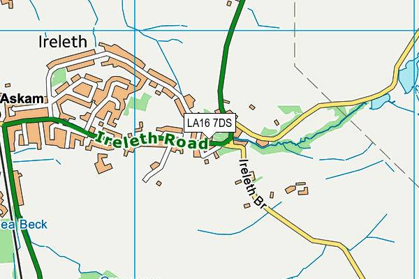 LA16 7DS map - OS VectorMap District (Ordnance Survey)