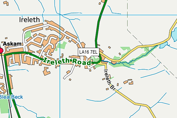 LA16 7EL map - OS VectorMap District (Ordnance Survey)