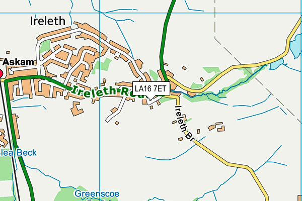 LA16 7ET map - OS VectorMap District (Ordnance Survey)
