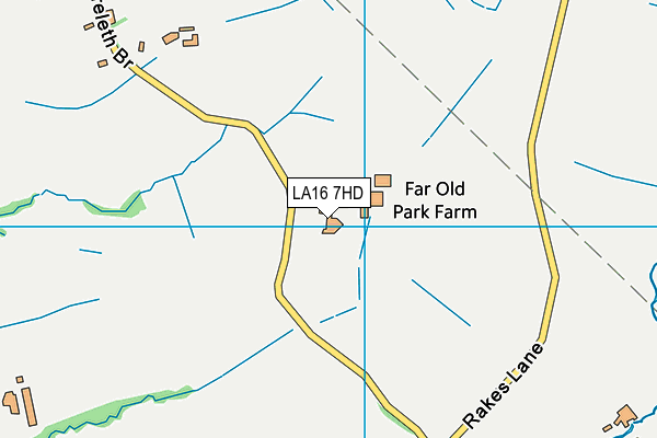 LA16 7HD map - OS VectorMap District (Ordnance Survey)