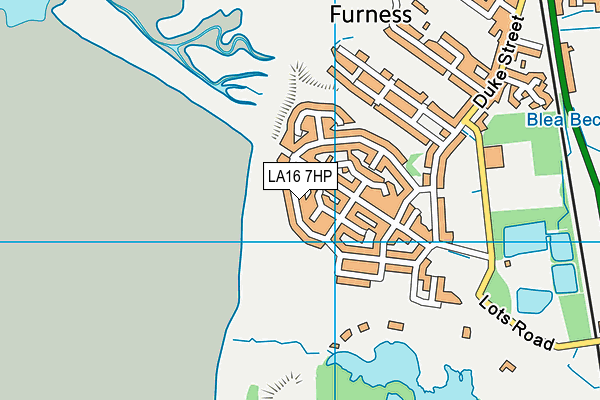 LA16 7HP map - OS VectorMap District (Ordnance Survey)