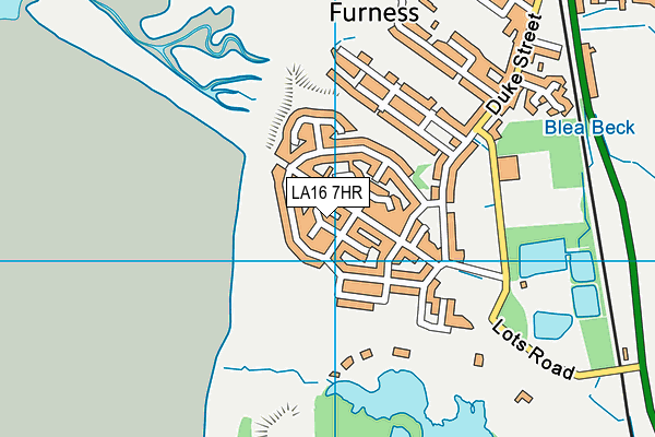 LA16 7HR map - OS VectorMap District (Ordnance Survey)