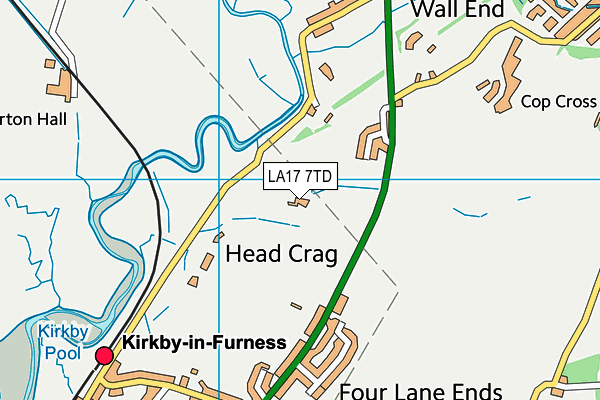 LA17 7TD map - OS VectorMap District (Ordnance Survey)