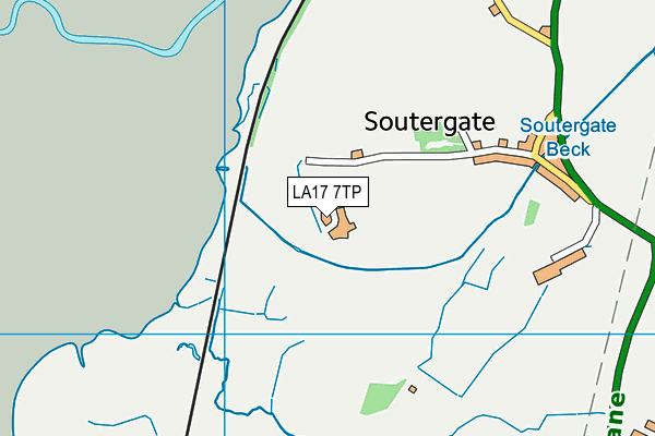 LA17 7TP map - OS VectorMap District (Ordnance Survey)