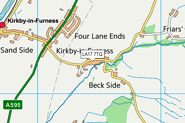 Kirkby In Furness Community Centre map (LA17 7TQ) - OS VectorMap District (Ordnance Survey)