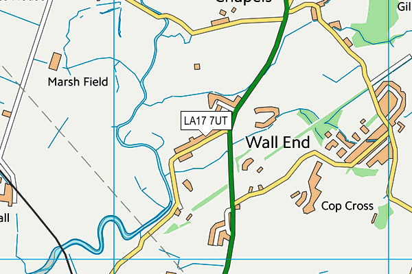 LA17 7UT map - OS VectorMap District (Ordnance Survey)