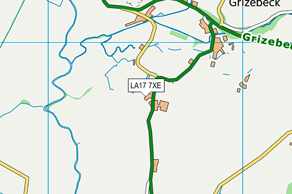 LA17 7XE map - OS VectorMap District (Ordnance Survey)