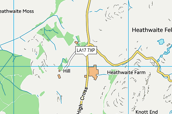 LA17 7XP map - OS VectorMap District (Ordnance Survey)
