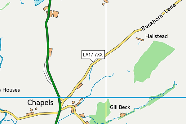 LA17 7XX map - OS VectorMap District (Ordnance Survey)