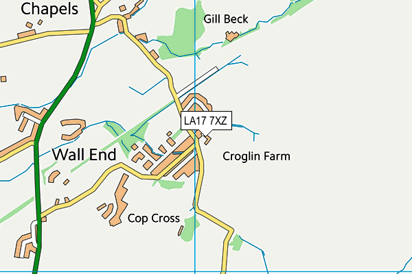 LA17 7XZ map - OS VectorMap District (Ordnance Survey)