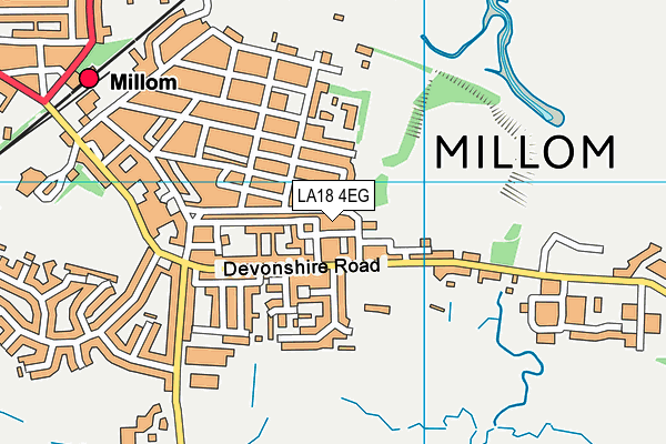 LA18 4EG map - OS VectorMap District (Ordnance Survey)