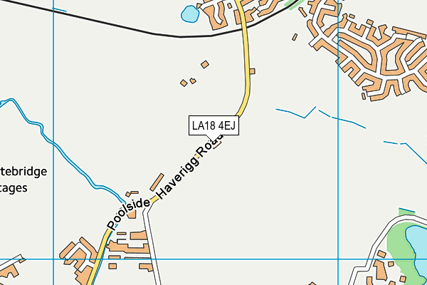 LA18 4EJ map - OS VectorMap District (Ordnance Survey)
