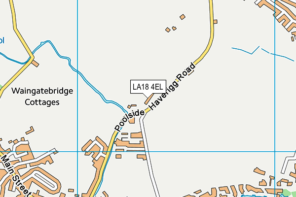 LA18 4EL map - OS VectorMap District (Ordnance Survey)