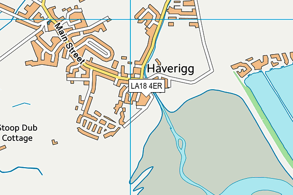 LA18 4ER map - OS VectorMap District (Ordnance Survey)