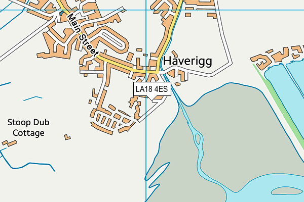 LA18 4ES map - OS VectorMap District (Ordnance Survey)