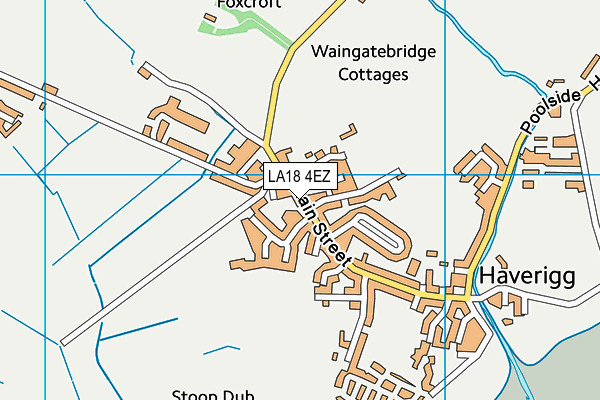 LA18 4EZ map - OS VectorMap District (Ordnance Survey)