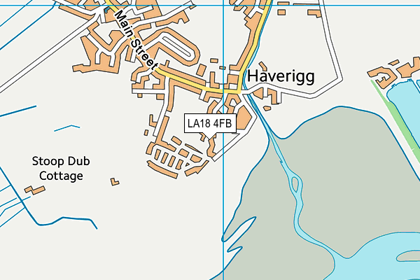 LA18 4FB map - OS VectorMap District (Ordnance Survey)